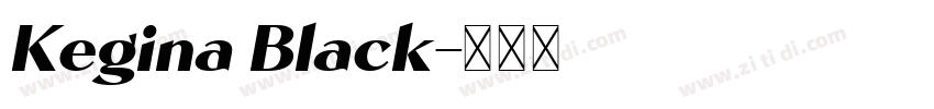 Kegina Black字体转换